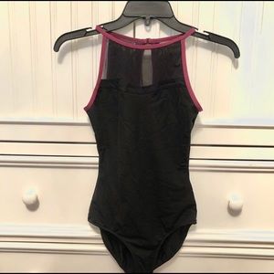 Mariia | Black Mesh Dance Leotard